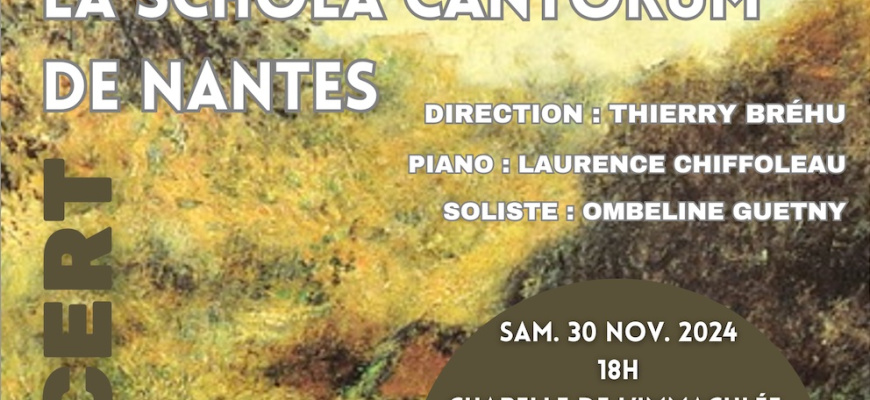 Concert de fin d&#039;Année Schola Cantorum de Nantes Classique/Lyrique