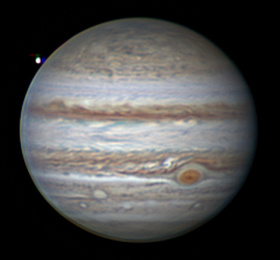 Image Ciels de Nantes : Jupiter sous les étoiles du ciel d'hiver Soirée